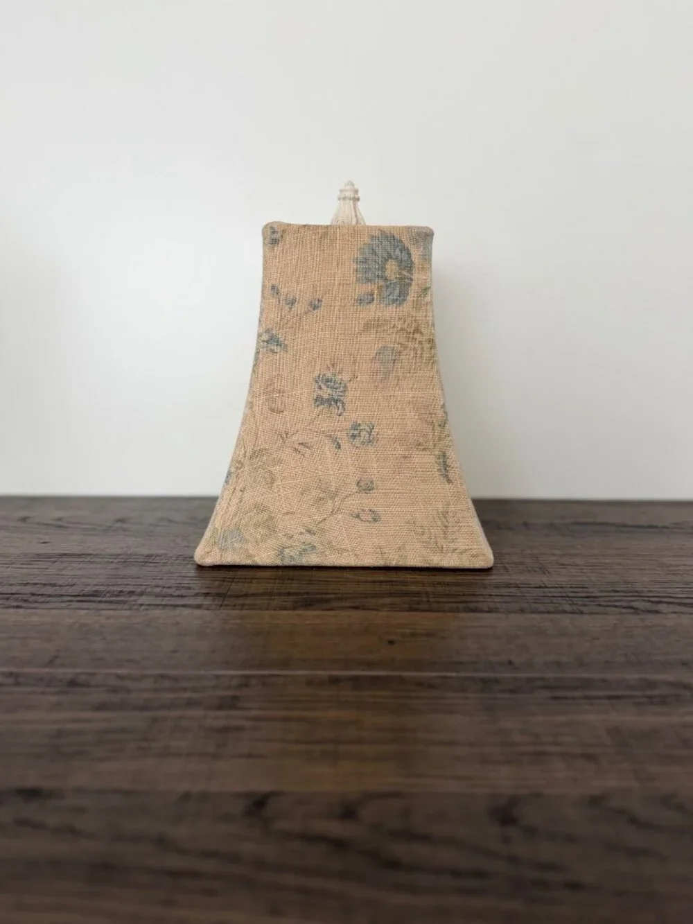 Vintage Square Bell Blue Rose Floral Fabric Lampshade‎ Cottagecore Shabby Chic